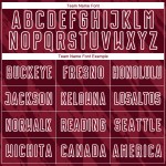 Formen Sublimation Geometrische Weiß Jersey Uniform Crimson Custom Fußball Formen Sublimation Geometrische Weiß Jersey Uniform Crimson Custom Fußball