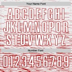 Jersey Weiß Sublimation Rot Benutzerdefinierte Fußballuniform