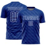Shape Waves Royal Sublimation Uniform Trikot Fußball Custom Weiß Shape Waves Royal Sublimation Uniform Trikot Fußball Custom Weiß