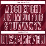 Formen Sublimation Geometrische Weiß Jersey Uniform Crimson Custom Fußball Formen Sublimation Geometrische Weiß Jersey Uniform Crimson Custom Fußball