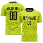 Schwarz-Weiß Fußballuniform Gold Sublimation Custom Jersey