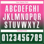 Fashion Fade Lange Sublimation Ärmel Jersey Fußball Rosa Weiß-Grün Custom Uniform