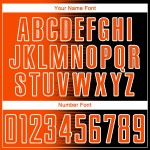Jersey Gradient Custom Fußball Orange-Weiß Sublimation Linie Schwarz Uniform Jersey Gradient Custom Fußball Orange-Weiß Sublimation Linie Schwarz Uniform