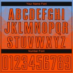 Jersey Custom Blau Sublimation Uniform Orange-Schwarz Licht Fußball
