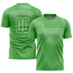 Fußballtrikot Grün Grün-Weiß Benutzerdefinierte Sublimation Neon Uniform Neon Fußballtrikot Grün Grün-Weiß Benutzerdefinierte Sublimation Neon Uniform Neon