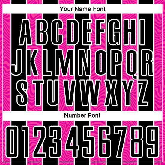 Jersey Custom Uniform Schwarz Fußball Linie Pink-Weiß Sublimation