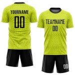Schwarz-Weiß Fußballuniform Gold Sublimation Custom Jersey