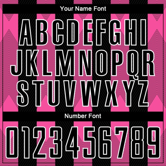 Line Uniform Schwarz Custom Pink-Weiß Trikot Fußball Sublimation Line Uniform Schwarz Custom Pink-Weiß Trikot Fußball Sublimation