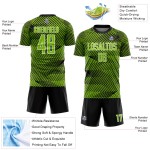 Schwarz-Weiß Uniform Custom Neon Line Jersey Sublimation Grün Fußball Schwarz-Weiß Uniform Custom Neon Line Jersey Sublimation Grün Fußball