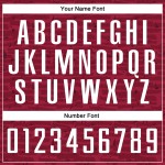 Benutzerdefinierte Fußball Sublimation Uniform Crimson White Jersey Benutzerdefinierte Fußball Sublimation Uniform Crimson White Jersey