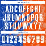Graffiti Custom Jersey Muster Blau-Orange Thunder Sublimation Scratch Fußballuniform