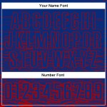 Rote Sublimationsuniform Royal Jersey Fußball Custom Rote Sublimationsuniform Royal Jersey Fußball Custom