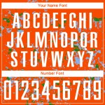 Jersey Abstrakte Kunst Fragment Sublimation Hellgrün Blau-Gras Custom Fußball Orange Uniform Jersey Abstrakte Kunst Fragment Sublimation Hellgrün Blau-Gras Custom Fußball Orange Uniform