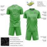 Fußballtrikot Grün Grün-Weiß Benutzerdefinierte Sublimation Neon Uniform Neon Fußballtrikot Grün Grün-Weiß Benutzerdefinierte Sublimation Neon Uniform Neon