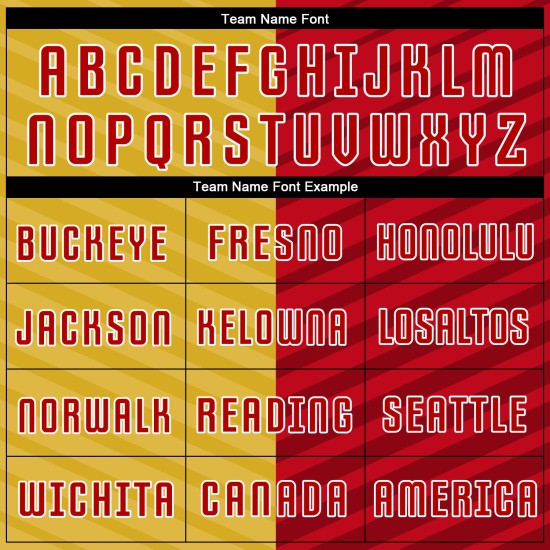 Gold Fußballuniform Rot-Weiß Trikot Sublimation Custom