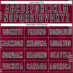 Schwarz-Weiß Uniform Custom Fußball Linien Jersey Maroon Sublimation Schwarz-Weiß Uniform Custom Fußball Linien Jersey Maroon Sublimation