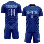 Shape Waves Royal Sublimation Uniform Trikot Fußball Custom Weiß Shape Waves Royal Sublimation Uniform Trikot Fußball Custom Weiß