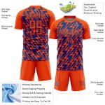 Trikot Sublimation Lightning Uniform Custom Fußball Orange Royal