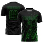 Grasschwarzes Trikot Grün Fußball Sublimation Custom Uniform