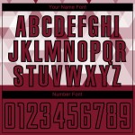 Schwarz Crimson Sublimation Benutzerdefinierte Geometrische Jersey Formen Uniform