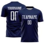 Jersey Weiß Uniform Marine Fußball Sublimation Custom Jersey Weiß Uniform Marine Fußball Sublimation Custom